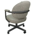 thumbnail image 3 of 4 - Swivel Metal Dining Caster Chair M-70 - Hemsath Driftwood - Grey, 3 of 3