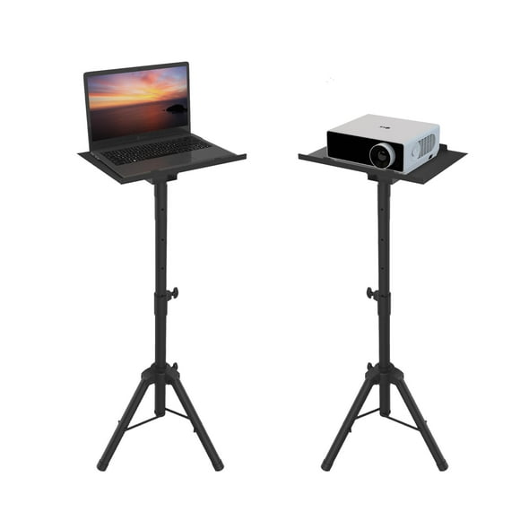 Universal Laptop Projector Tripod Stand Adjustable Height from 30"- 43.7", Foldable Laptop Floor Stand for Office Home