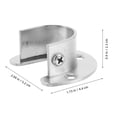 thumbnail image 2 of YSNOOWE Base De Soporte Para En Closet De Acero Inoxidable Con Abierto Y Alta Resistencia, 2 of 8