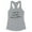 Heather Grey, variant on I May Be Wrong But I Doubt It Tank Top Fitted Racerback Women's Small White
