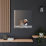 Mandarin Duck Reflection - Canvas