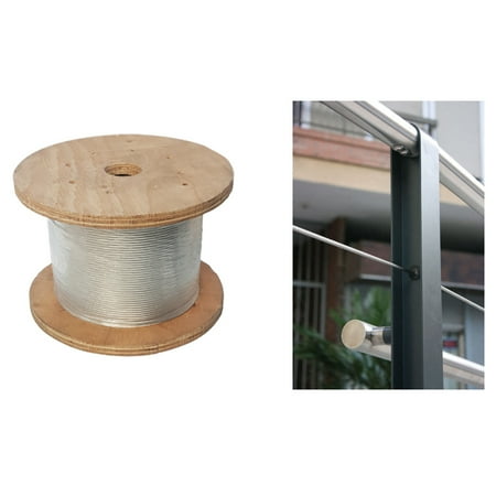 Wide Railing - 1,000 Ft. STAINLESS STEEL 316 1/8