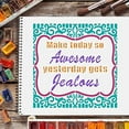 thumbnail image 6 of Inspirational Quote Stencil Template 11.8x11.8 inch Plastic Today is Awesome Stencils Square Reusable Stencils for Painting on Wood Floor Wall and Fabric, 6 of 9