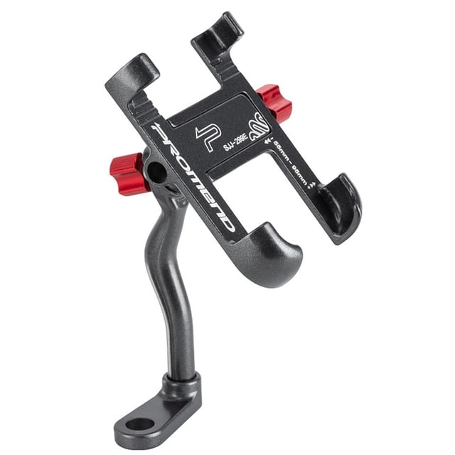 PROMEND Universal Aluminum Alloy Motorcycle Phone Mount with 360° Rotation - Rearview Mirror Installation, Adjustable Width 55-95mm, Durable & Scratch-Resistant Design (Titanium, Black, Gold, Silver)