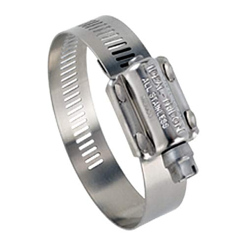 6X50051#612 SS Clamp with 410 SS Screw, 6" to 9-1/8" Diameter, 5/8" W