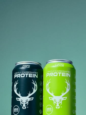 (12 pack) Bucked Up Lightly Carbonated Cherry Limeade Protein 16 fl oz