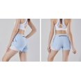 thumbnail image 2 of Women's 2-in-1 running shorts, gym yoga exercise shorts, beach shorts with zippered pockets, 2 of 5