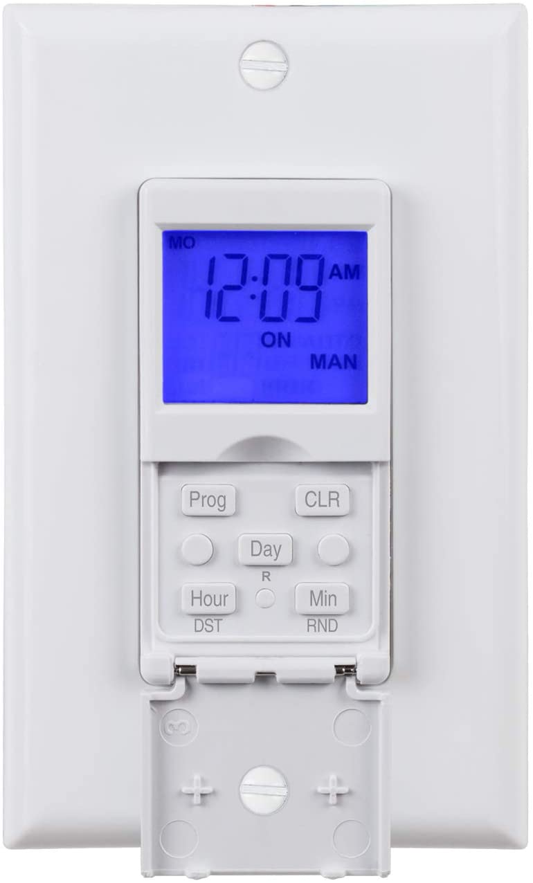 Bn-link 7 Day Programmable In-wall Timer Switch For Lights, Fans And 