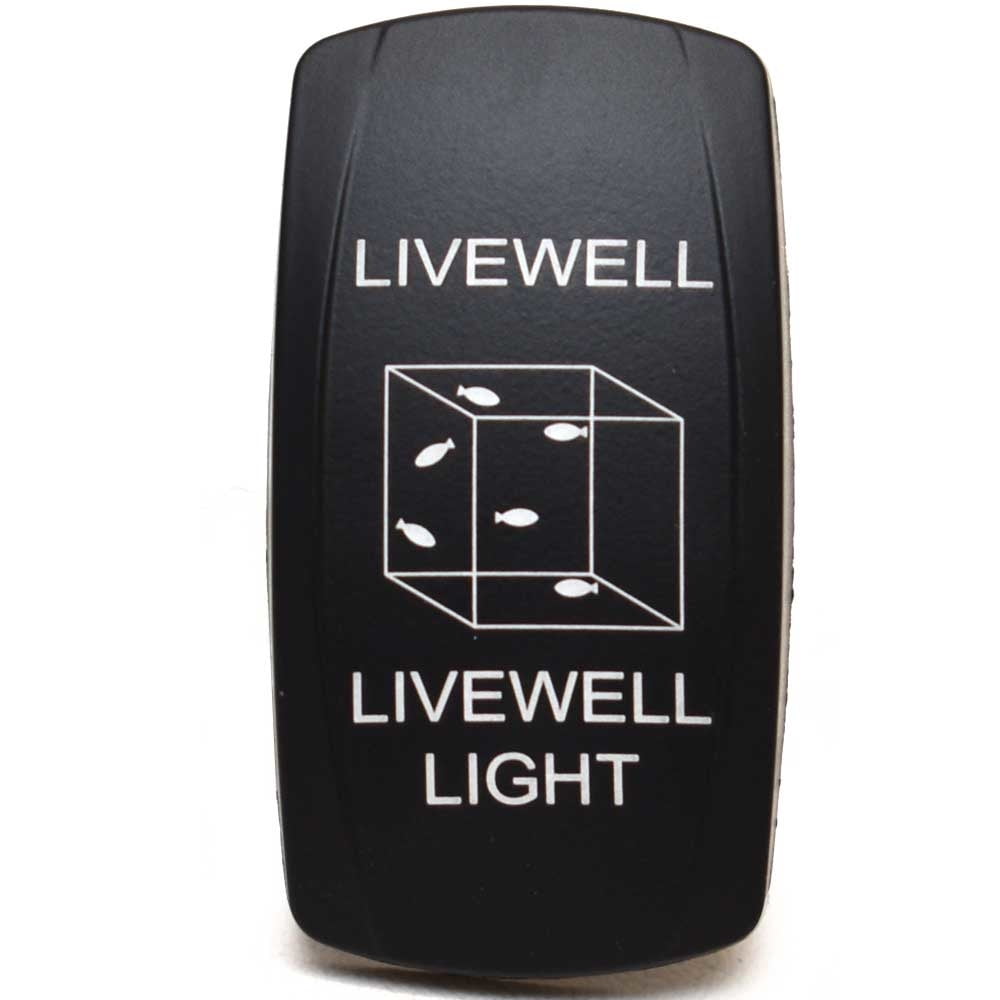 Carling Boat Rocker Switch Actuator Livewell Light Black