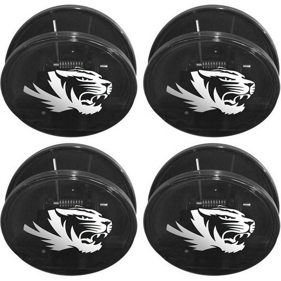 NCAA Missouri Tigers Magnetic Chip Clip Set, 4pk