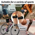 thumbnail image 5 of SITAKE 4Pack Patella Tendon Knee Strap, Knee Braces for Knee Pain, Knees Support and Pain Relief for Running, Hiking, Soccer, Basketball, Jumpers, Tennis, Tendonitis, Volleyball Squats(Black), 5 of 7