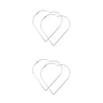 thumbnail image 1 of Pendientes Minnieouse Aleación Mujer 2 Piezas Corazón Plata, 1 of 6