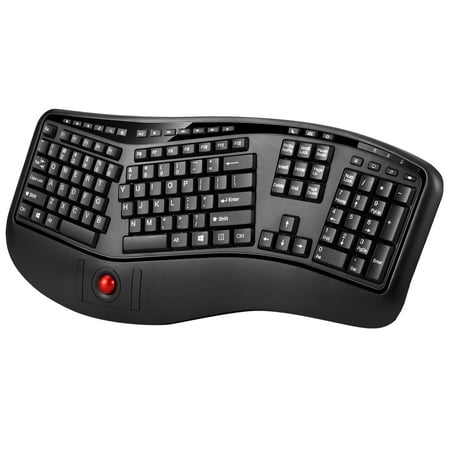 UPC: 0783750005517 | Adesso Tru-Form 3500 2.4 GHz Wireless Ergonomic Trackball Keyboard