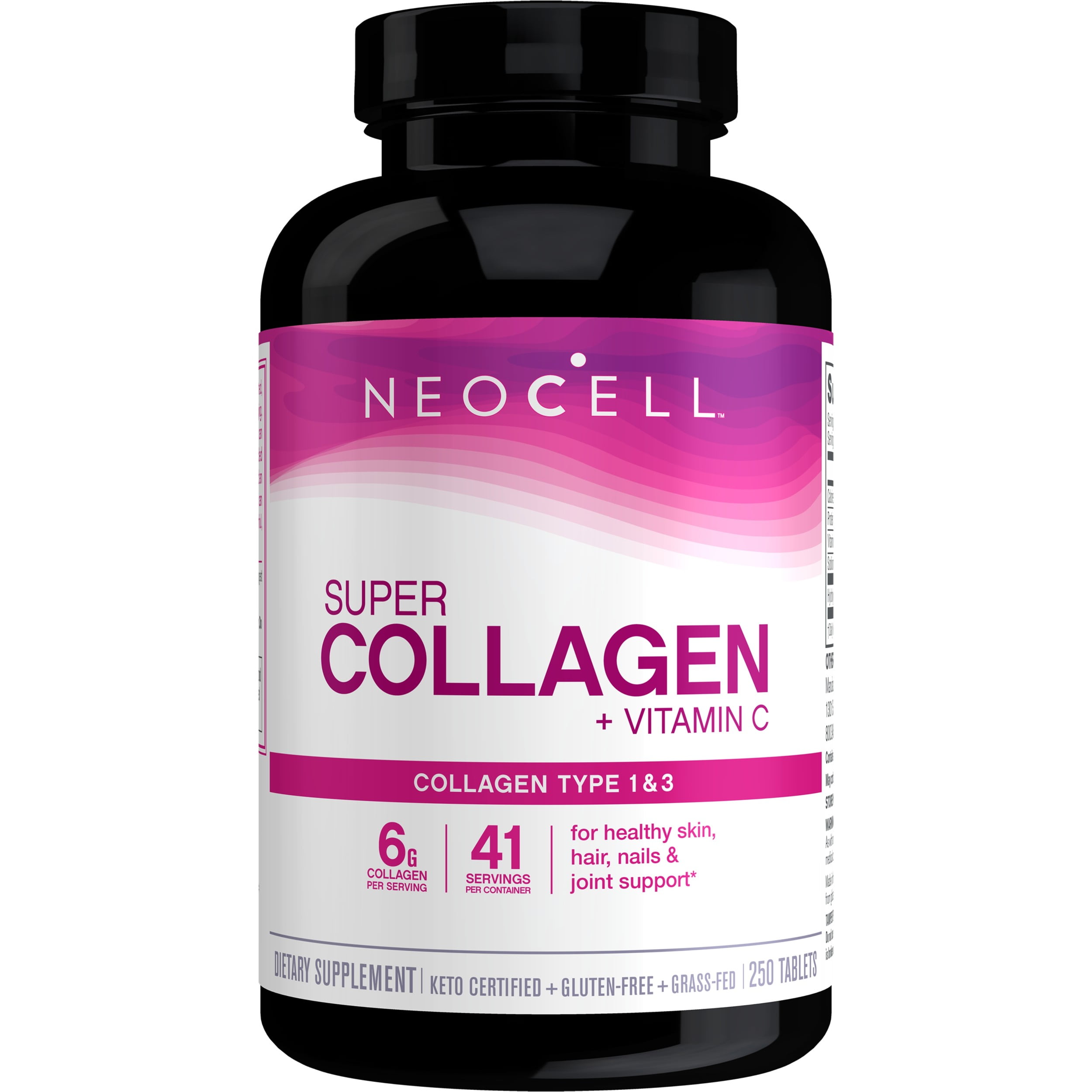 NeoCell Super Collagen + Vitamin C, for Healthy Skin, Hair, Nails and Joint  Support, 250 Tablets 
