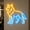 Yellow, variant on Wolf Neon Sign, Hunting Lodge Light,Ranch Led Sign, Men's Room Neon Decor(Orange)