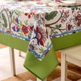thumbnail image 4 of Indoor Outdoor Tablecloth Water Resistant Spill Proof Fabric Table Cover 70x70Inch Square,Botanical Garden, 4 of 6