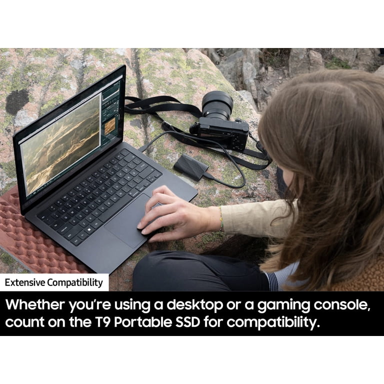 Samsung, Portable SSD, T9 2TB, Up to 2,000MB/s USB 3.2 Gen 2x2