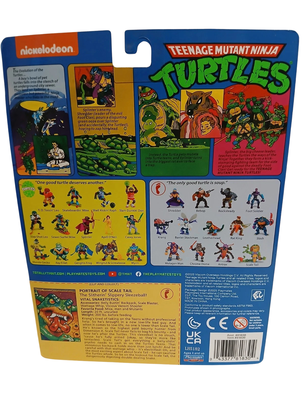 2025 Teenage Mutant Ninja Turtles Retro Scale Tail action figure