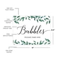 thumbnail image 5 of Koyal Wholesale Wedding Party Signs, Natural Greenery, Bubbles Please Take One Sign, 1-Pack, 5 of 5