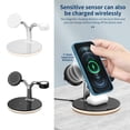 thumbnail image 3 of Phone Charging Station Wireless LED Phone Charger Type-C Universal Watch Earphone Charger, Black, 3 of 9