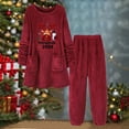 thumbnail image 2 of RKSTN Ensembles de Pyjama pour Femmes, Ensemble Deux Pièces Décontracté à Col Rond, Haut et Pantalon Doux et Confortable, 2 of 3