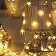 thumbnail image 4 of AMERTEER 6m 40LED Star Lamp Wedding Holiday Party Fairy Light String Window Home Decor, 4 of 6