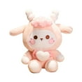 thumbnail image 2 of Linda oveja de peluche de juguete sofá almohada coleccionables decoración ornamento Animal muñeca suave para el hogar sala de estar sofá regalo , Rosado Sunnimix Juguetes de animales de peluche, 2 of 8