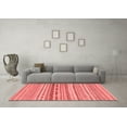 thumbnail image 3 of Ahgly Company Indoor Square Solid Red Modern Area Rugs, 4' Square, 3 of 4