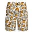 thumbnail image 6 of Naloa Giraffes Head Men's Beach Shorts, Surfing shorts, Swim trunks, Quick Dry Swim Trunks for Surfing Beach Fun - XX-Large, 6 of 9