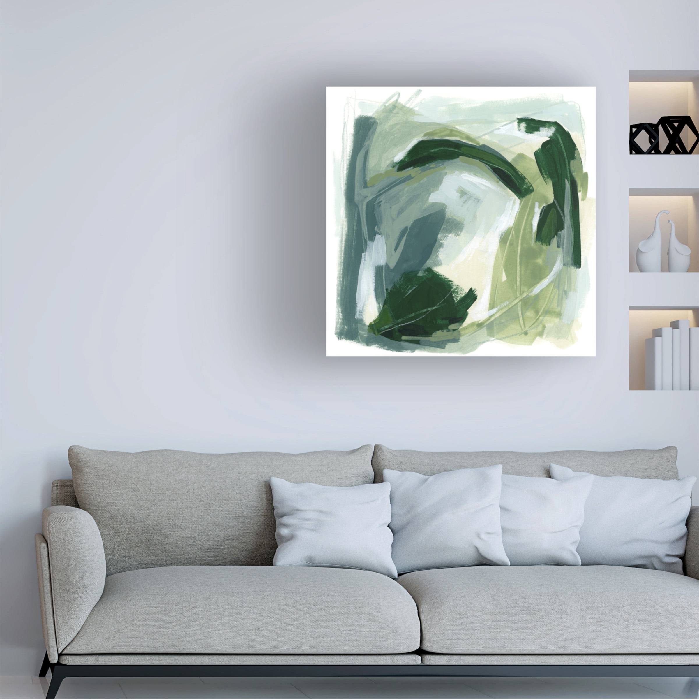 June Erica Vess 'Emerald Spin II' Canvas Art