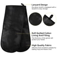 thumbnail image 4 of Dailycode Double Sided Oven Mitt with Loop Heat Resistant Kitchen Long Potholders 7" x 35" Clouds Starry Sky, 4 of 6