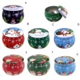 thumbnail image 1 of Christmas Scented Candle Tin Jar Portable Travel Soy wax Plant candle Gift Box 1pcs, 1 of 7