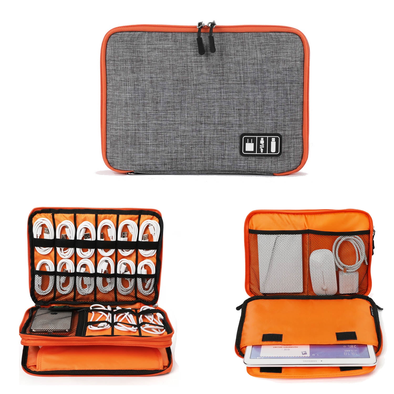 Electronics Organizer, Waterproof Travel Cable Organizer Bag for