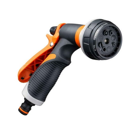 High Pressure Garden Hose Nozzle Hand Sprayer 8 Pattern Adjustable Car Wash Hose Household Garden Water Spray (Best High Pressure Garden Hose Nozzle)