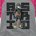 thumbnail image 3 of How to Train Your Dragon - Astrid Stacked - Toddler And Youth Girls Raglan Graphic T-Shirt, 3 of 5