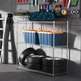 thumbnail image 5 of Pouseayar 3 Tier NSF Metal Shelf Wire Shelving Unit, 1050lbs Capacity Heavy Duty Adjustable Storage Rack with Shelf Liners 48" H X 48" L X 18" D, 5 of 18
