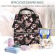 thumbnail image 5 of Disketp Butterfly Mochila de Pañales de Gran Capacidad con Múltiples Bolsillos, Mochila de Viaje Multifuncional para Bebé, Unisex, Moderna y Resistente, 5 of 6