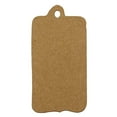 thumbnail image 3 of 100 PCS Kraft Paper Rectangular Shape Tags Bonbonniere Wedding Favor Brown Hang Tag with Free Natural Jute Twine, 3 of 5