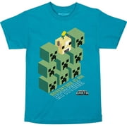 Minecraft Earth Creeper Stackers Boys' Tee Shirt