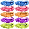 thumbnail image 1 of Zapatos fregona microfibra 5 pares 10 unidades cubierta para zapatos limpieza pisos reutilizable lavable, 1 of 6