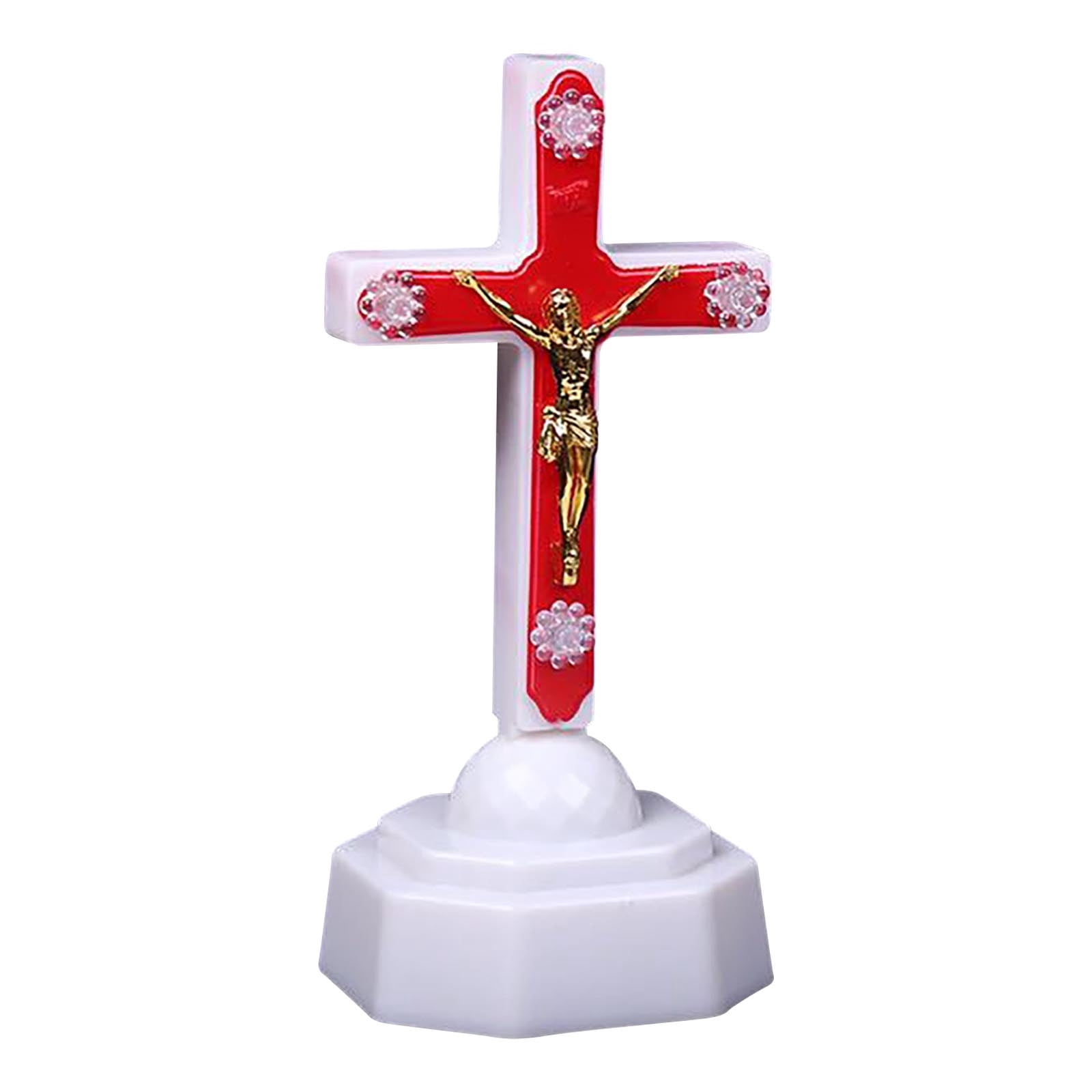 RuiJiao Jesus Electronic LED Night Light Flameless Candle with Timer Battery Powered Plastic Decoration for Home Wedding Christmas Party