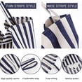 thumbnail image 4 of JennyShop  Large Capacity Shoulder Bag for Shopping Travel, Fashion Striped Canvas Tote Handbag for Women Vertical Stripe Bag, 4 of 6