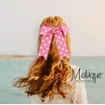 thumbnail image 2 of Motique Accessories Pink Polka Dot Jumbo Hair Bows with Tails for Adult Female and Girls-Pink Polka, 2 of 4