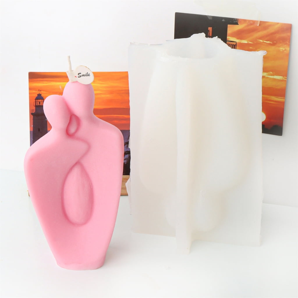Geemin Couple Statue Silicone Candle Mold for DIY Handmade Ornament Crafts Epoxy Resin Aromatherapy Candle Plaster Mould