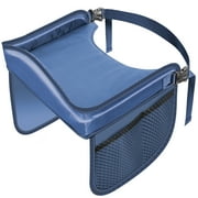 Den Haven Kids Activity Tray - Learn & Play Mat for Car Seat Travel with Storage Pocket Organizer - Blue