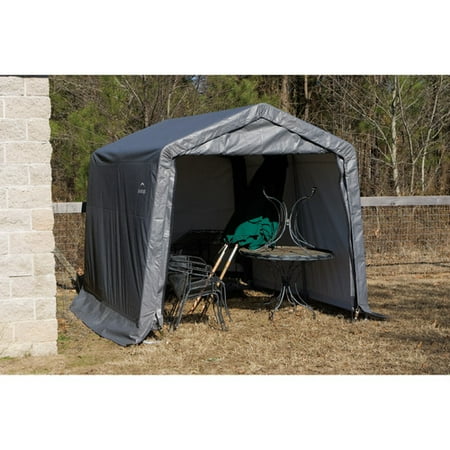 10' x 16' x 8' Peak Style Shelter, Gray