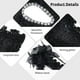 thumbnail image 4 of Máscaras de disfraces para parejas, máscara de fiesta con purpurina de lentejuelas, máscara de plástico para disfraz de Halloween, máscara negra de encaje con diamantes de imitación para parejas, muje, 4 of 6