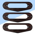thumbnail image 3 of Miangastore Single Coil Pickup Ring Guitar Pickup Frame Mounting Ring Coffee 3Pcs 18Mm, 3 of 8