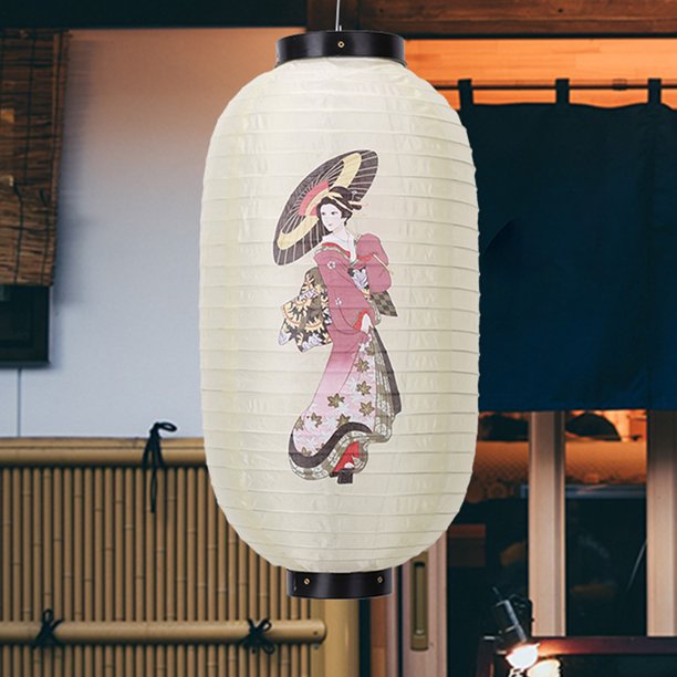 Linterna Tela Likrtyny 25 cm Tela de impresión estilo japonés decoración de bar pub 2PCS