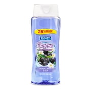 Lucky Super Soft Revive Body Wash. Soothes, Softens and Moisturizes Your Skin. Tropical Water and Acai Fragrance. 15 fl.oz / 444 ml. Pack of 3